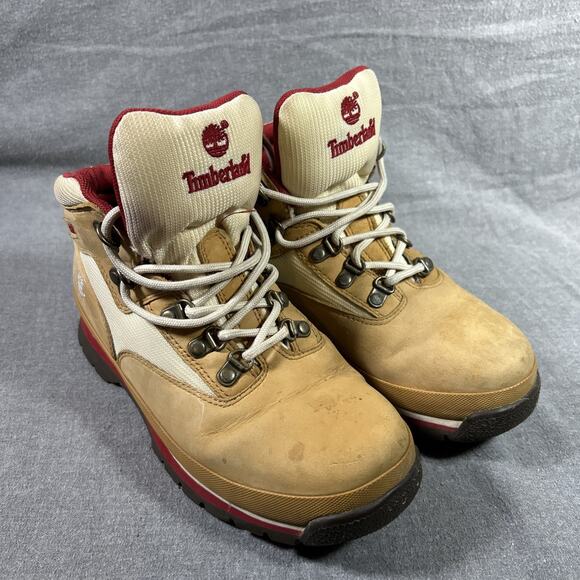 Timberland Womens Tan Beige Suede Lace Ankle Fashion Boots W 6.5 (Mens 5) - Picture 1 of 9